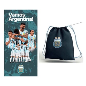 Toallón de secado rápido AFA Argentina con mochila